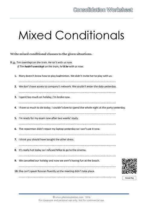 secondary i conditional statements worksheet with answers